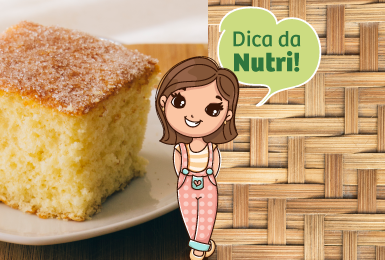 Dica da Nutri: Bolo de Milho Diet.