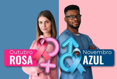 Outubro Rosa e Novembro Azul: agende seu atendimento e cuide da sua saúde!